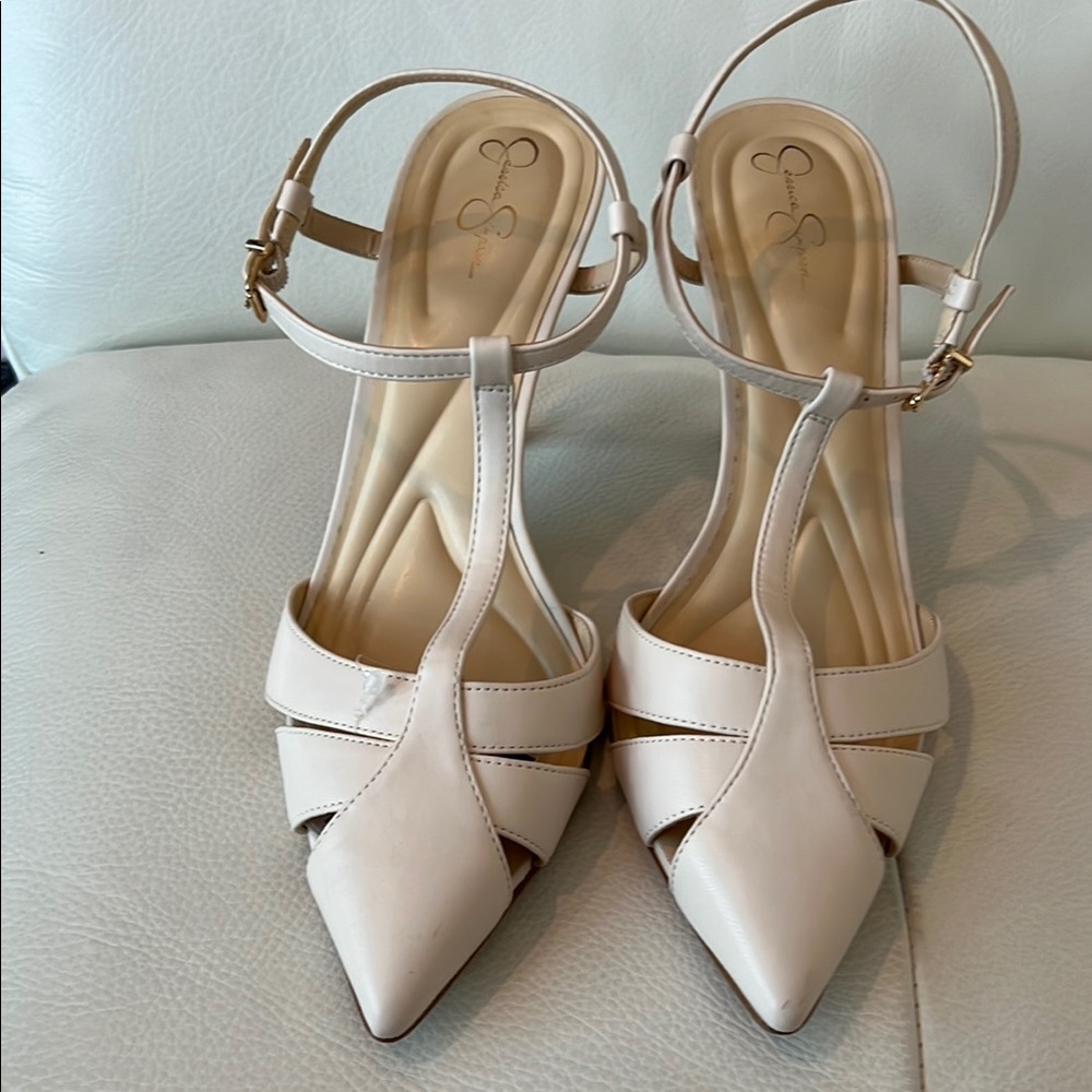 Jessica Simpson Marlowe Cream Women's Heels